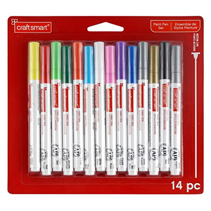 Craft Smart 14 piece Paint Pen Set - WoodArtSupply