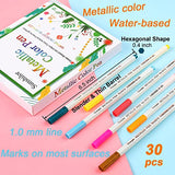 Sunshilor Metallic Markers Fine Point Metallic Marker Pens for Black Paper, Art Rock Painting, Easter Egg, Halloween Pumpkin, Card Making, Metal, Sunshilor