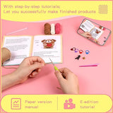 UzecPk Crochet Kit for Beginners, Cotton-Nylon Blend Yarn Crochet Kit Include Videos Tutorials Dog Crochet Set for Starters Adult Crocheting Animals UzecPk