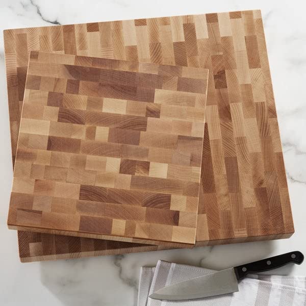 Personalization Universe Laurel Wreath Personalized Butcher Block Cutting Board, Custom Engraved Wood Cutting Board for Kitchen, First Home, House Personalization Universe