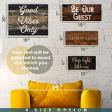 Personalized Wood Sign with 9 Font 6 Color options Customized Wooden Home Decor | C1 Zexpa Apparel