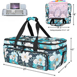 AMOIGEE Double-Layer Carrying Case for Cricut Maker 3, Cricut Explore 3/Explore Air 2, Cricut Accessories, Cricut Bag with Dust Cover AMOIGEE