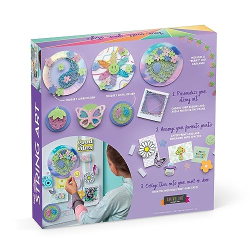 Craft-Tastic - Wall Collage String Art - DIY Custom Room Décor Craft Kit - Decorative Prints Paint-Safe Tape - for Tweens and Teens Ages 10 and Up PlayMonster