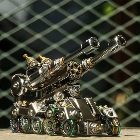 ZUNPINSPACE 3D Metal Model Kit Mechanical Tank 3D Metal Puzzle DIY Metal Assembly Kit 3D Metal Art Puzzle Metal Model Kit - High end Men's Gift ZUNPINSPACE