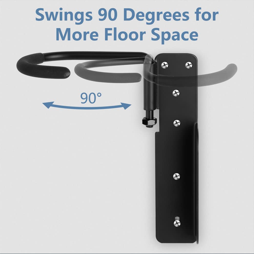 HAVEDAWN Bike Rack Garage Wall Mount, Swivel Bike Rack, Swing 90 Degrees, Vertical Bike Hanger Hook for Indoor, Bicycle Storage Rack, Space Saving HAVEDAWN