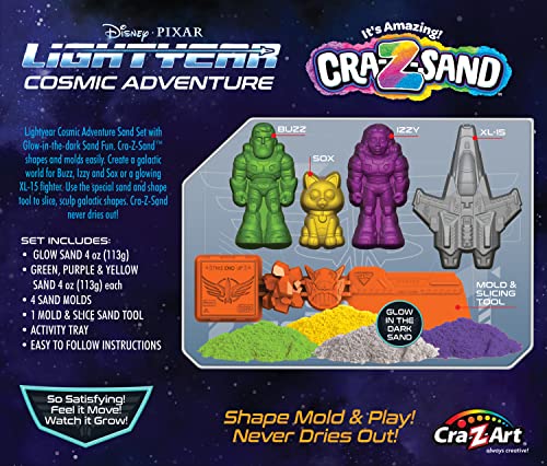 Disney Pixar Lightyear Cosmic Adventure CRA-Z-Sand Play Set with Glow in The Dark Sand Cra-Z-Art