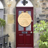 KESYOO Home Decor Interchangeable Seasonal Welcome Sign DIY Unfinished Wood Front Door Sign Farmhouse Wall Hanger Plaque Board For Festival KESYOO