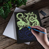 Royal and Langnickel Glow in Dark Engraving Art, Octopus Royal & Langnickel