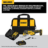 DEWALT 20V MAX* XR Oscillating Tool Kit, 3-Speed (DCS356C1) DEWALT