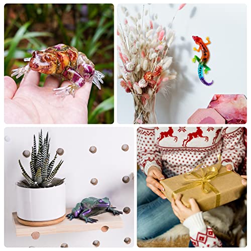 LET'S RESIN Resin Molds Silicone, 2 Pcs Animal Epoxy Resin molds with Realistic Frog and Lizard Shapes, 3D Lifelike Silicone Molds for Epoxy Resin, LET'S RESIN