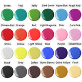 imyyds Airbrush Paint, 24 Color Acrylic Airbrush Paint Set, Water Based Read-to-Spray Air Brush Painting Set, Airbrush Spray Paint Kit for Papers, imyyds