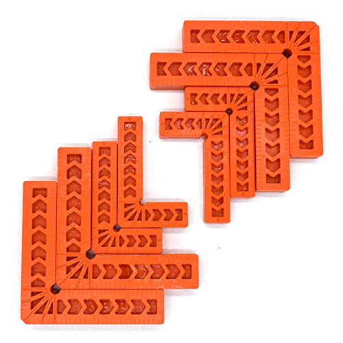 Positioning Squares, Woodworking Tool, Positioning Metric Marking Gauge, 90 Degree Corner Clamp Angle Ruler,Carpentry Squares for Picture Frames, QEDT