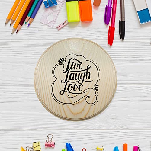 Round Wooden Plaques for Crafts, Natural Pine Unfinished Wood Plaque, Great Wood Base for DIY Craft Projects & Home Decoration - 4" inch - 2 Pcs. Better crafts