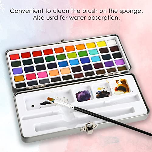 Grabie Watercolor Paint Set, Great for Painting, 50 Colors, Detail Paint Brush Included, Art Supplies, for Artists, Amateur Hobbyists and Painting Grabie