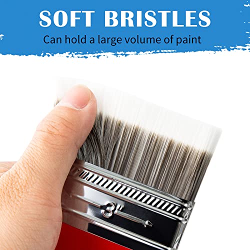 Falling in Art Flat Paddle Paint Brush, Scale Brush for Oil and Acrylic Paints,4 Inch Falling in Art