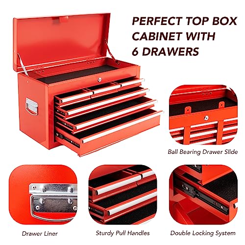 WAYTRIM 8-Drawer Rolling Tool Chest, Tool Storage Cabinet, Detachable Organizer Combo, Side Hooks & Drawer Liners, w/Wheels Lock & Key, Tool Storage - WoodArtSupply