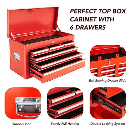 WAYTRIM 8-Drawer Rolling Tool Chest, Tool Storage Cabinet, Detachable Organizer Combo, Side Hooks & Drawer Liners, w/Wheels Lock & Key, Tool Storage - WoodArtSupply