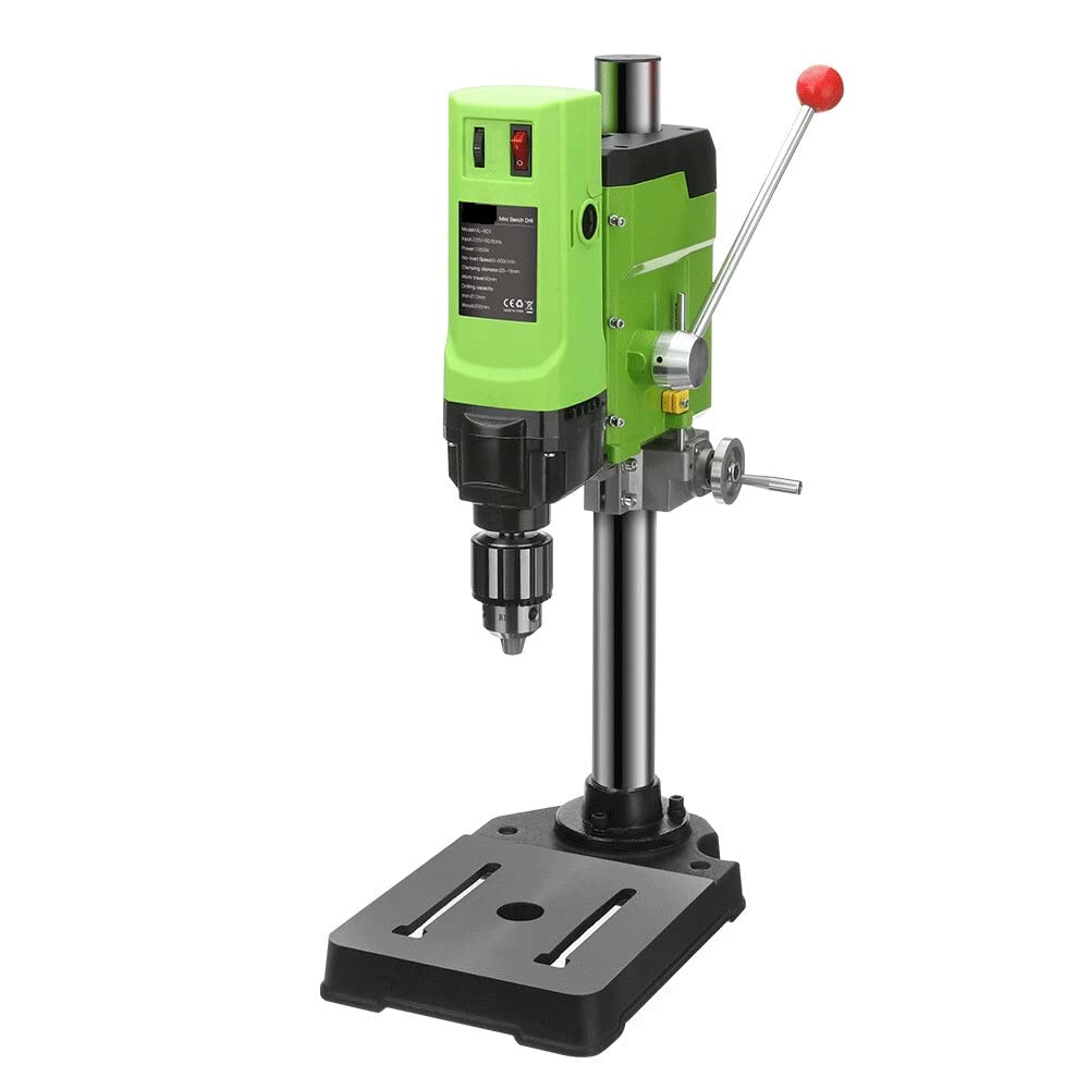 BACHIN MINIQ Bench Drill Stand 1050W Mini Electric Bench Drilling Machine Drill Chuck 3-16mm - WoodArtSupply