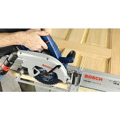 BOSCH GKS18V-25GCB14 PROFACTOR™ 18V Connected-Ready 7-1/4 In. Circular Saw Kit with Track Compatibility and (1) CORE18V® 8 Ah High Power Battery - WoodArtSupply