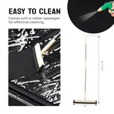 TUFFIOM 9'x 20' Containment Mat w/Squeegee, Garage Floor Mats for Under Car, Heavy Duty Waterproof Car Parking Mats for Snow Ice Rain Mud Oil TUFFIOM