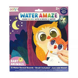 Ooly Water Amaze -Includes 12 Reveal Boards & Brush, Reusable Water Reveal Pads for Kids, Water Coloring Books for Toddlers, Paint with Water Books Ooly