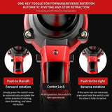 Dufuls Cordless Rivet Gun, Electric Rivet Gun Kit with 2PCS Battery and Charger, Brushless Blind Riveter Tool Kit for 1/8", 5/32", 3/16" Rivets Dufuls