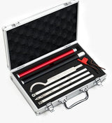 LLDSIMEX Carbide Tipped Wood Turning Tools Set, Carbide Lathe Tools for Woodturning, Lathe Rougher Finisher Swan Neck Hollowing Tools with Extendable LLDSIMEX