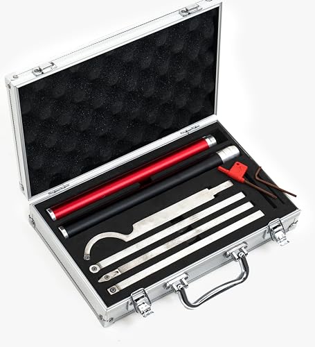 LLDSIMEX Carbide Tipped Wood Turning Tools Set, Carbide Lathe Tools for Woodturning, Lathe Rougher Finisher Swan Neck Hollowing Tools with Extendable LLDSIMEX