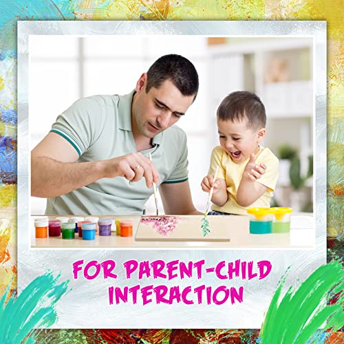 12 Pcs Wood Panel Boards for Painting 6'' Unfinished Wooden Canvas Panel Square Hexagon Triangle Boards Blank Wood Blocks Crafts for Arts Crafts Colarr