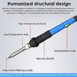 Wood Burning Kit, Pyrography Pen with Adjustable Temperature for Wood Leather Burning Carving Embossing Soldering with 27 Woodburning Points HEEPDD