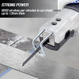 SDRTOP Air Reciprocating Saw Pneumatic body saws tool with 6pc 24T & 32T Blades Heavy Duty Hacksaw Cutter for Metal Sheet Cutting SDRTOP