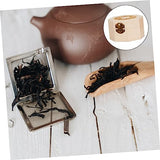 Zerodeko 3 Pcs Gift Box Earring Organizer for Women Wood Tea Storage Case Unfinished Wood Ring Chest for Tea Bag Wood Trinket Cube Tea Cake Brick Zerodeko