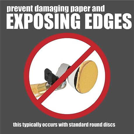 2" Diameter Flex Edge Gold Hook and Loop Wavy Sanding Disc Single Grit 25 Pack for Hand Drill Mounted Sanding Pads and Manual Bowl Sanders 320 Grit Keystone