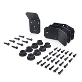 Ozco Building Products 51768 Ironwood 4-inch Flush Inside 45-degree Angle Bracket, (4 per Pack), Black Ozco Building Products