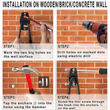 KOFANI Garage Hooks, 16 Pack Steel Heavy Duty Garage Storage Hooks with Anti-Slip Coating, Utility Garage Wall Mount Hooks for Hanging Bike, Ladder KOFANI