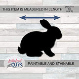 Bunny Rabbit Wooden Cutouts for crafts, Laser Cut Wood Shapes 5mm thick Baltic Birch Wood, Multiple Sizes Available Elliefont Styles