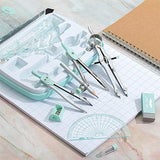 Mr. Pen- Geometry Set, 13 pcs, Compass for Geometry Compass, Geometry Kit Set with Shatterproof Storage Box, Math Compass, Geometry Set for School, Mr. Pen