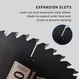 DuraForce 10 Inch 80 Tooth Professional Fine Finish ATB Saw Blade with 5/8 Inch Arbor & DuraGuard Anti-Stick Coating for Miter Saws and Table Saws DuraForce