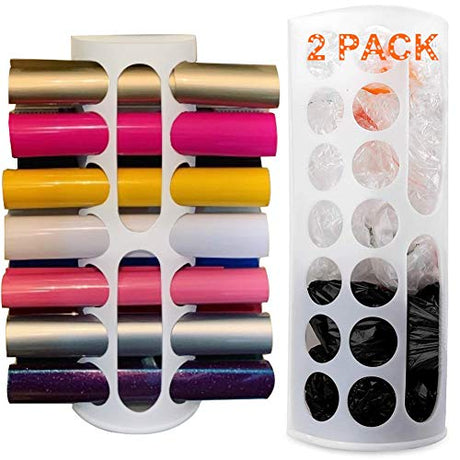 Lunies Plastic Bag Holder for Grocery Bags, Wall Mount Grocery Bag Storage Dispenser, Hanging Trash Bag Organizer for Kitchen, Large Capacity Lunies