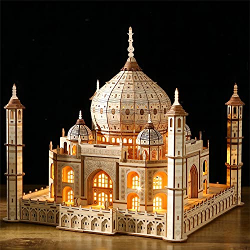 bennama 3D Wooden Puzzles Persian Love Palace Kits Includes Light Strip, Brainteaser and Puzzle for Halloween/Birthday,Gifts for Adults and Teens to - WoodArtSupply