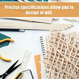 Wood Strips Balsa Square Wooden Dowels 1/4 Inch Square Dowel Rods 12 Inch Long Hardwood Square Dowel Unfinished Wood Sticks Wooden Dowel Sticks Timtin