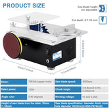 MXBAOHENG Mini Precision Table Saw 4” Small Portable Hobby Table Saw for Crafts, 1.18 Inch Cutting Depth, DIY Mini Table Saw 120W with Sanding Disc MXBAOHENG