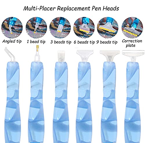 Diamond Painting Pen,Diamond Art Pen,Resin 5D Diamond Painting Pen Kit Tool Accessories Stylus Drill Pen for Diamond Painting Nail Art Cross Stitch Praise V Do