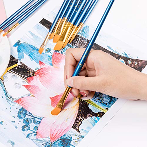 Mr. Pen- Paint Brushes, 10pc, Paint Brushes for Acrylic Painting, Art Brushes, Drawing and Art Supplies, Paint Brush, Acrylic Paint Brushes, Paint Mr. Pen