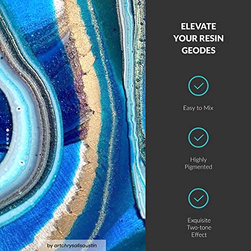 MEYSPRING Pacific Blue Epoxy Resin Color Pigment - 50 Grams - Great for Resin Art, Epoxy Resin, and UV Resin - Mica Powder for Epoxy Resin MEYSPRING