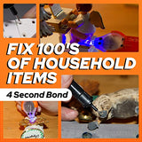 Bondic UV Glue Kit with Light, Super Glue, Plastic Welding Kit, Curing Light Liquid Plastic Repair, Jewelry Making, Necklace Craft, Glue Adhesive BONDIC