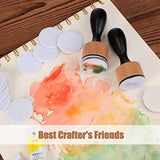 54 Pieces Alcohol Ink Blower Applicator Tool Set, Include Round Blending Tool Ranger Mini Blending Tool Air Blower Mini Ink Blower Felts Replacement Outus