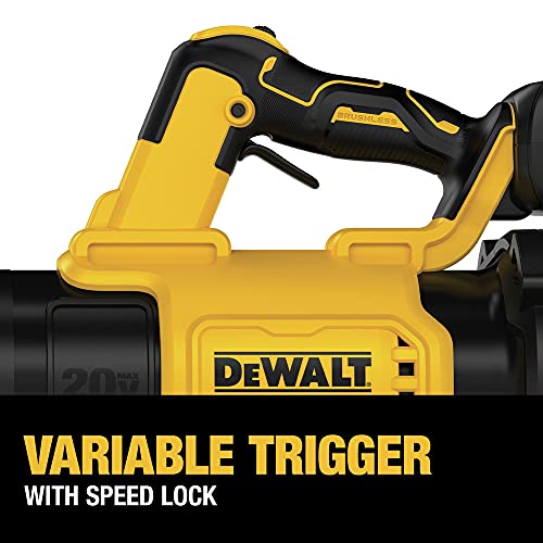 DEWALT 20V MAX* XR Leaf Blower, Cordless, Handheld, 125-MPH, 450-CFM, Tool Only (DCBL722B) DEWALT