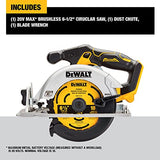 DEWALT 20V MAX* Circular Saw, 6-1/2-Inch, Cordless, Tool Only (DCS565B) DEWALT