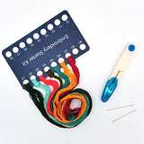 Maydear Stamped Embroidery Kit for Beginners with Pattern, Cross Stitch kit, Embroidery Starter Kit Including Embroidery Hoop, Color Threads and Maydear